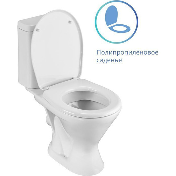 Унитаз-компакт Santeri Грация 1.P210.3.S00.00B.F с крышкой полипропилен - 3 Унитаз-компакт Santeri Грация 1.P210.3.S00.00B.F с крышкой полипропилен фото 3