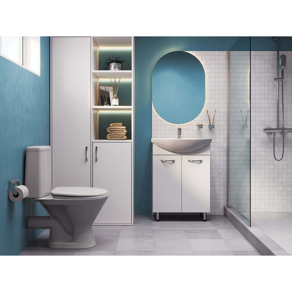 Унитаз-компакт Santeri Грация 1.P210.3.S00.00B.F с крышкой полипропилен - 9 Унитаз-компакт Santeri Грация 1.P210.3.S00.00B.F с крышкой полипропилен фото 9