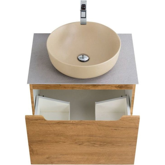 Тумба подвесная с раковиной BelBagno ETNA-600-1C-SO-RN-P 60 см, Rovere Nature, Цвет фасада: Rovere Nature - 4 Тумба подвесная с раковиной BelBagno ETNA-600-1C-SO-RN-P 60 см, Rovere Nature, Цвет фасада: Rovere Nature фото 4