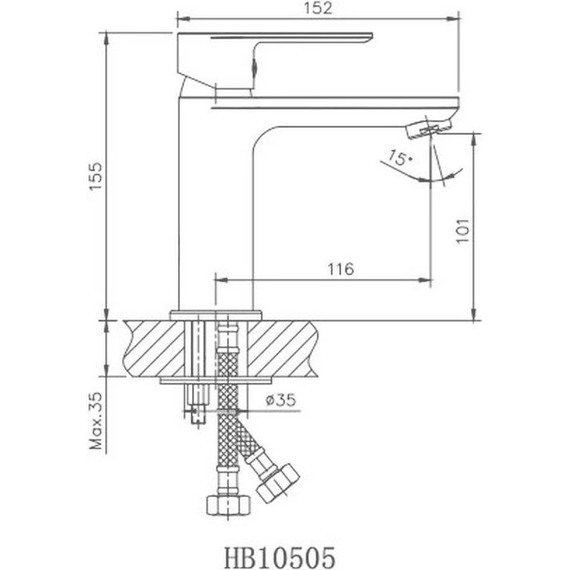 Душевой комплект Haiba: Душевая стойка HB24505-8 + смеситель для раковины HB10505-8, цвет белый/хром - 10 Душевой комплект Haiba: Душевая стойка HB24505-8 + смеситель для раковины HB10505-8, цвет белый/хром фото 10