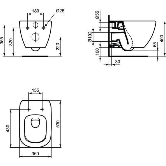 Инсталляция с подвесным унитазом комплект: Ideal Standard Prosys Frame 120 M R020467 с подвесным безободковый унитазом Ideal Standard Tesi AquaBlade T0079V1 (белый матовый) сиденье микролифт - 12 Инсталляция с подвесным унитазом комплект: Ideal Standard Prosys Frame 120 M R020467 с подвесным безободковый унитазом Ideal Standard Tesi AquaBlade T0079V1 (белый матовый) сиденье микролифт фото 12