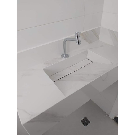 Дизайнерская раковина из керамогранита 120х60 см (вариант 2) цвет индивидуальный фото 4