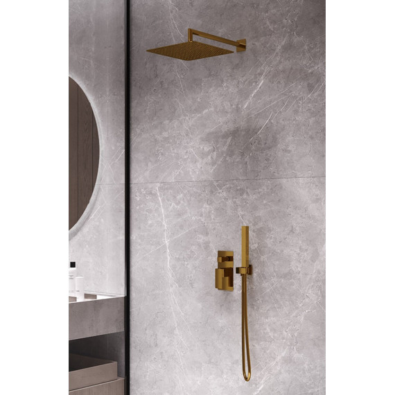 Верхний душ Boheme Qubic 300x300 мм 421-G, gold фото 3