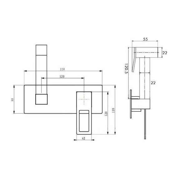 Набор для гигиенического душа Boheme Q 147-BUW, black blue, Цвет производителя: чёрный, синий - 2 Набор для гигиенического душа Boheme Q 147-BUW, black blue, Цвет производителя: чёрный, синий фото 2