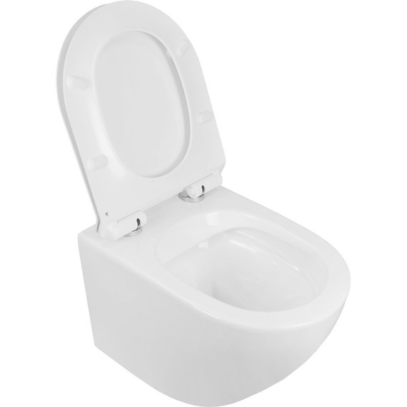 Инсталляция Berges Wasserhaus Novum L3 040213 с подвесным безободковым унитазом Azario Grado AZ-0046-N (кнопка хром глянец) фото 6