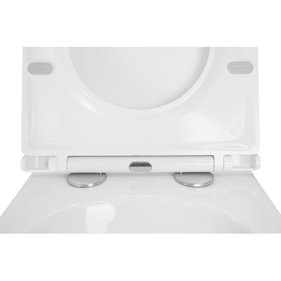 Инсталляция с подвесным унитазом комплект: Grohe Rapid SL 38772001 с подвесным безободковым унитазом Azario Grado AZ-0046 сиденье микролифт, крепление, кнопка смыва хром + набор для гигиенического душа Haiba HB5511 - 8 Инсталляция с подвесным унитазом комплект: Grohe Rapid SL 38772001 с подвесным безободковым унитазом Azario Grado AZ-0046 сиденье микролифт, крепление, кнопка смыва хром + набор для гигиенического душа Haiba HB5511 фото 8