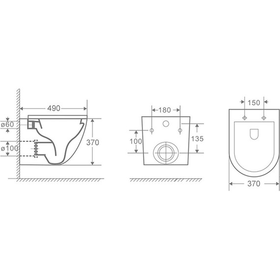 Инсталляция с подвесным унитазом комплект: Grohe Solido 38811KF0 с подвесным безободковым унитазом Azario Grado AZ-0046 SP сиденье микролифт, крепление, кнопка смыва чёрная матовая, Цвет производителя: чёрный матовый - 18 Инсталляция с подвесным унитазом комплект: Grohe Solido 38811KF0 с подвесным безободковым унитазом Azario Grado AZ-0046 SP сиденье микролифт, крепление, кнопка смыва чёрная матовая, Цвет производителя: чёрный матовый фото 18