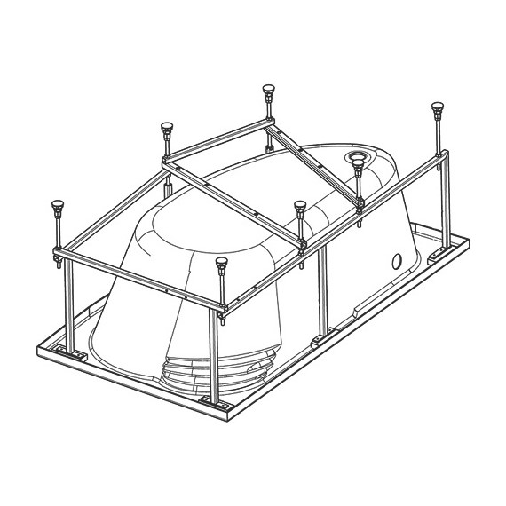 Каркас для ванны 150x100 Santek Ибица фото 