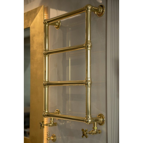Полотенцесушитель водяной Boheme Imperiale П4 500х750 мм 719, золото фото 