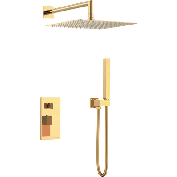 Верхний душ Boheme Qubic 300x300 мм 421-G, gold фото 2