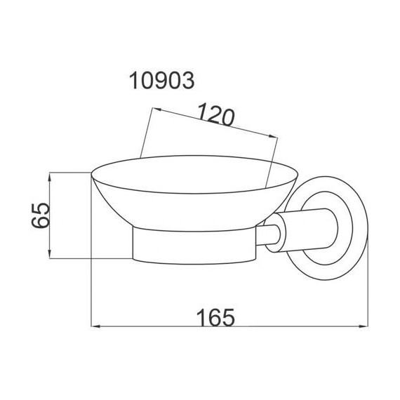 Мыльница Boheme Murano Bronze 10903-B-BR, бронза фото 2