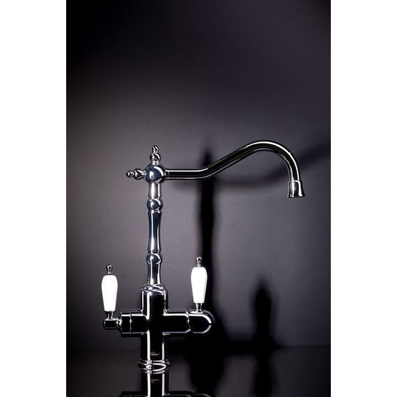 Смеситель для кухни Boheme Medici Ripresa Crystal 111-BSW, бронза фото 3