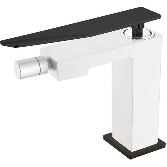 Смеситель для биде Boheme Q 146-WB.2, white black фото 