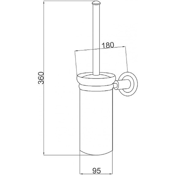 Ёршик для унитаза Boheme Murano 10913-R-G, золото - 6 Ёршик для унитаза Boheme Murano 10913-R-G, золото фото 6