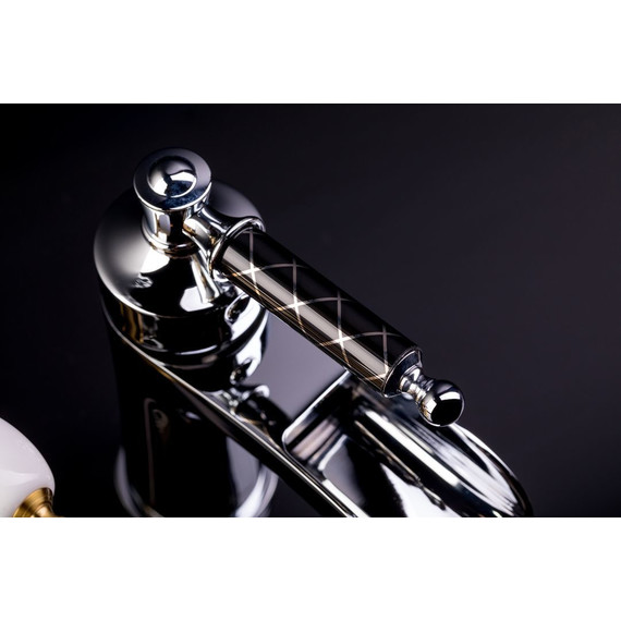 Смеситель для ванны Boheme Vogue Crystal 203-CRST, бронза фото 4