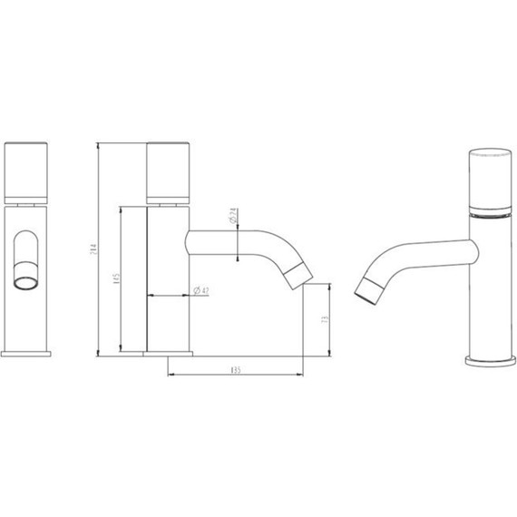 Смеситель для раковины Boheme Stick 121-W-MR-WHITE, белый фото 3