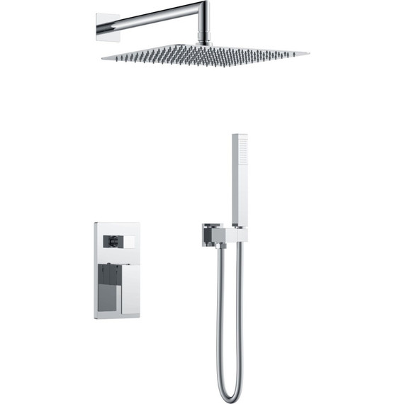 Верхний душ Boheme Qubic 300x300 мм 421-CR, chrome фото 2