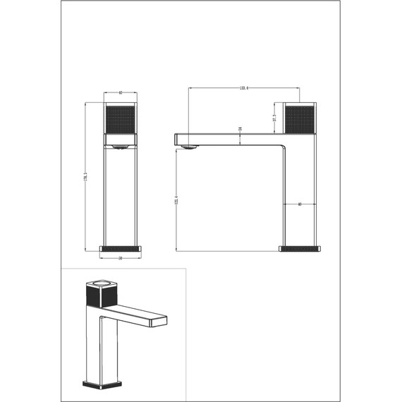 Смеситель для раковины Boheme Quad 159-SGM, shine gun metal - 16 Смеситель для раковины Boheme Quad 159-SGM, shine gun metal фото 16