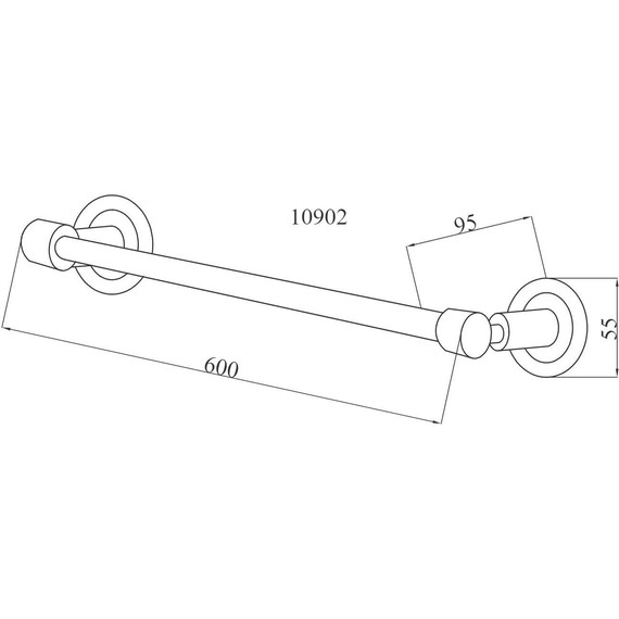 Полотенцедержатель Boheme Murano Bronze 10902-W-BR, бронза фото 2