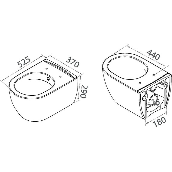 Унитаз подвесной Boheme Bianca 963-WM фото 2
