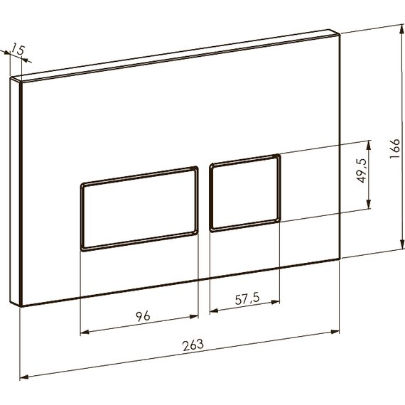 Кнопка смыва Boheme 664-CR фото 2