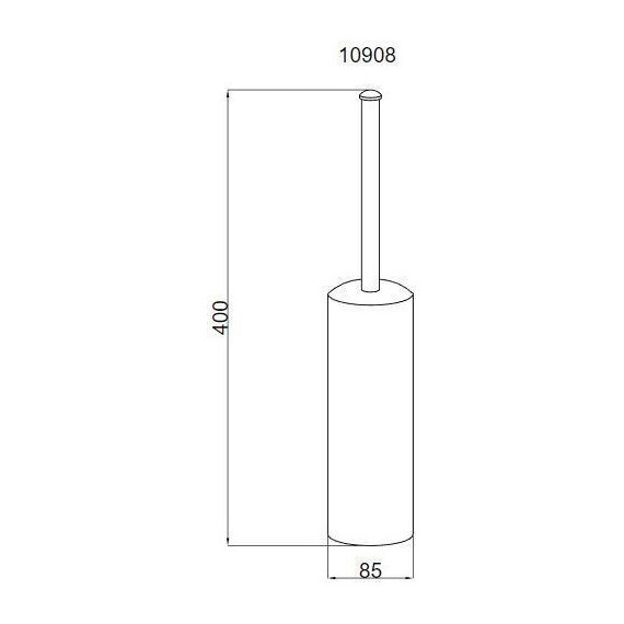 Ёршик для унитаза Boheme Murano Crome 10908-C, chrome, Цвет производителя: chrome фото 2