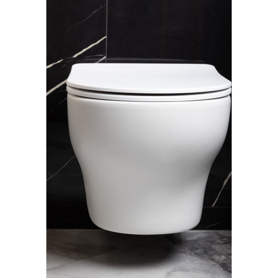 Унитаз подвесной Boheme Fiore  978-SET-MW с крышкой микролифт фото 3