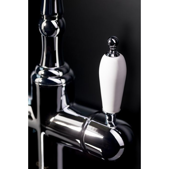 Смеситель для кухни Boheme Medici Ripresa Crystal 111-BSW, бронза фото 2