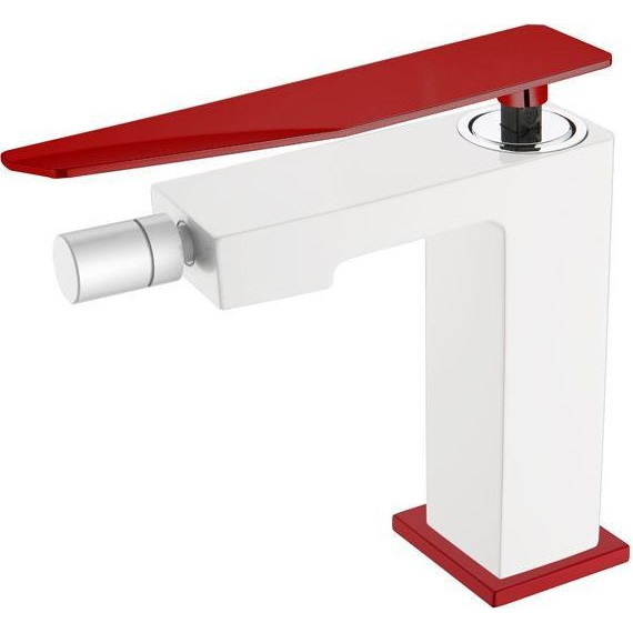 Смеситель для биде Boheme Q 146-WR.2, white red фото 