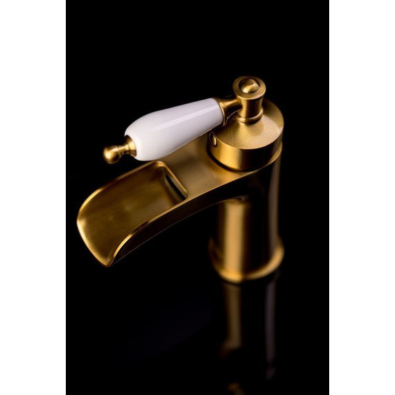 Смеситель для раковины Boheme Vogue Crystal 201-CRST, бронза - 3 Смеситель для раковины Boheme Vogue Crystal 201-CRST, бронза фото 3