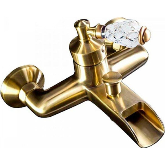 Смеситель для ванны Boheme Vogue Crystal 203-CRST, бронза фото 