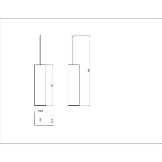Ёршик для унитаза Boheme 10949-W-G, золото - 2 Ёршик для унитаза Boheme 10949-W-G, золото фото 2