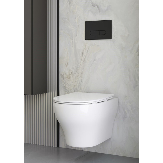 Унитаз-биде подвесной Boheme Fiore 978-SET-2-MW с крышкой микролифт фото 2