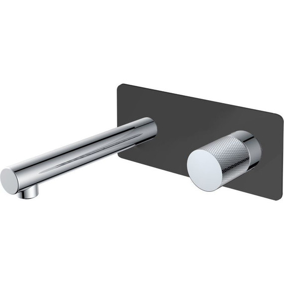 Смеситель для раковины настенный Boheme Stick 125-BCR.2, black chrome фото 