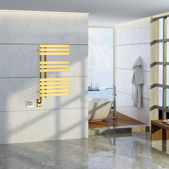 Полотенцесушитель электрический Boheme Venturo П11 80х900 мм 721-G, gold фото 3