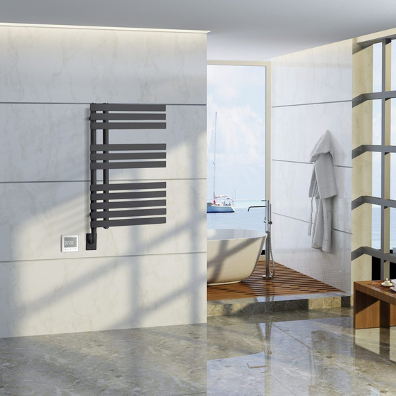 Полотенцесушитель электрический Boheme Venturo П11 80х900 мм 721-B, чёрный фото 3