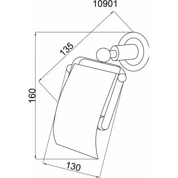Держатель для туалетной бумаги Boheme Murano Gold 10901-R-G, золото фото 2
