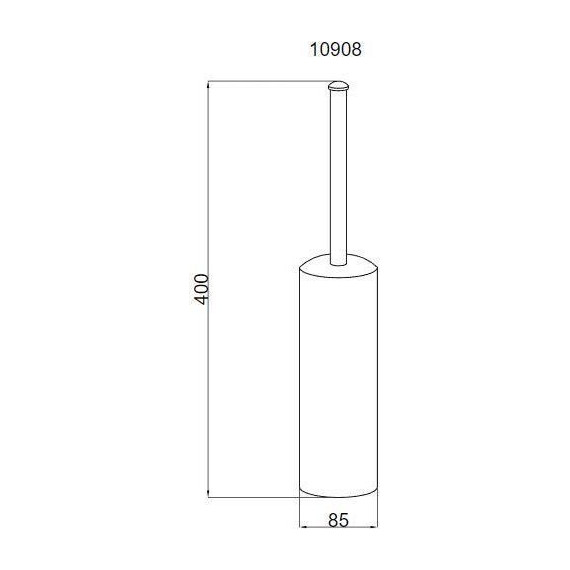 Ёршик для унитаза Boheme Murano Bronze 10908-B, бронза, Цвет производителя: бронза фото 2