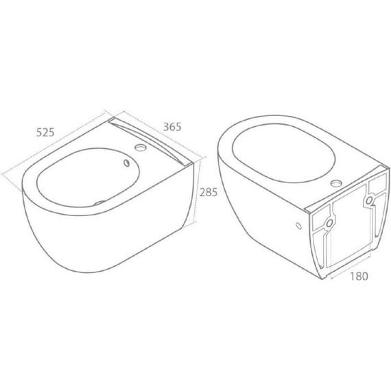 Биде подвесное Boheme Bianca 964-WM фото 2