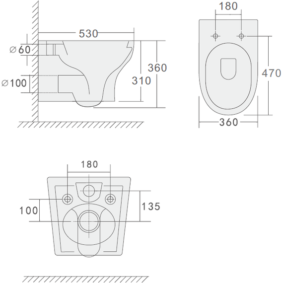 Унитаз подвесной безободковый Boheme Fiore 978-SET-W с крышкой микролифт, Цвет производителя: белый фото 7