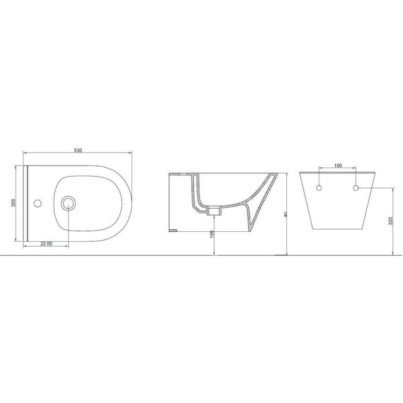 Биде подвесное Boheme Avva 974-W фото 3