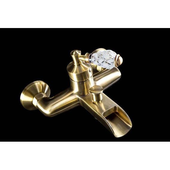 Смеситель для ванны Boheme Vogue Crystal 203-CRST, бронза фото 2