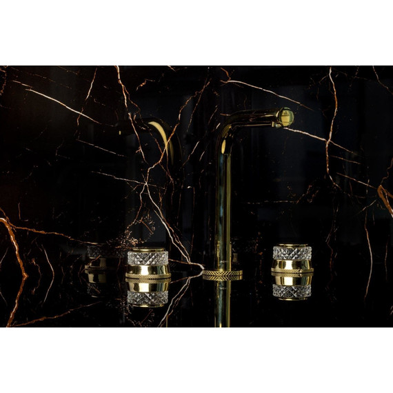 Смеситель для раковины Boheme Aura 152-G-A, золото, Цвет производителя: золото фото 3