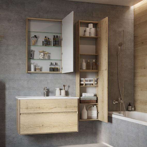 Шкаф Акватон Либерти 40 см 1A280003LYC70, дуб эльвезия - 3 Шкаф Акватон Либерти 40 см 1A280003LYC70, дуб эльвезия фото 3