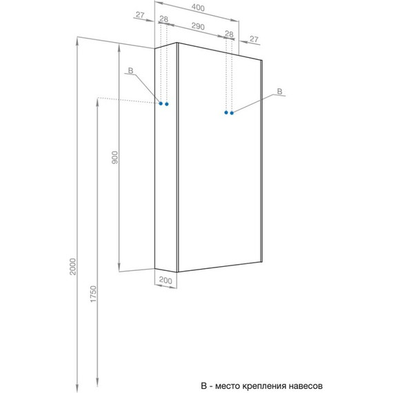 Шкаф Акватон Либерти 40 см 1A280003LYC70, дуб эльвезия - 7 Шкаф Акватон Либерти 40 см 1A280003LYC70, дуб эльвезия фото 7