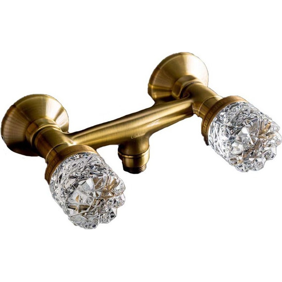 Смеситель для душа Boheme Crystal 314-CRST, бронза фото 