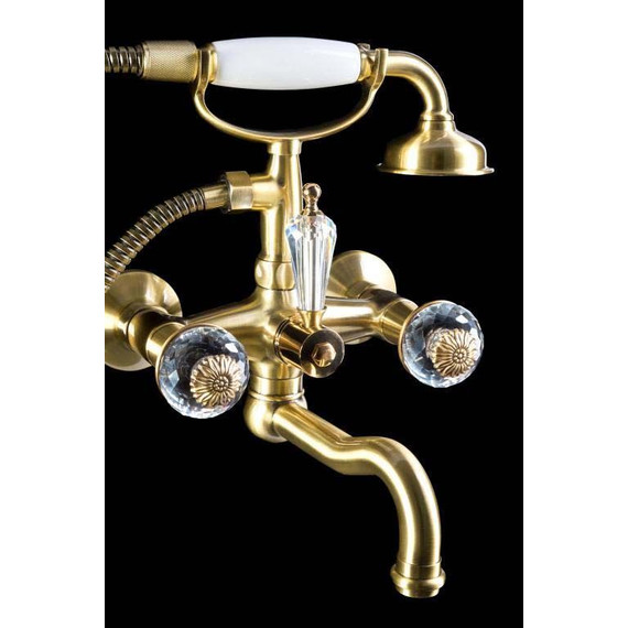 Смеситель для ванны Boheme Flora 313-FL, бронза фото 2