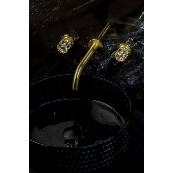 Смеситель для раковины настенный Boheme Elegante 152-2-MG-EL, matt gold фото 2