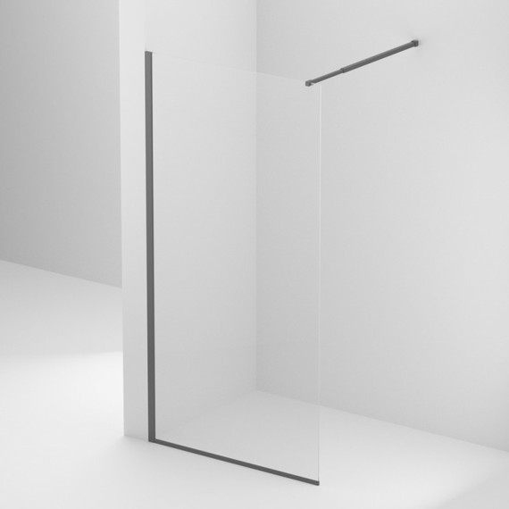 Душевая перегородка Belbagno 90 см KRAFT-L-1-90-C-NERO чёрный матовый/прозрачное - 2 Душевая перегородка Belbagno 90 см KRAFT-L-1-90-C-NERO чёрный матовый/прозрачное фото 2