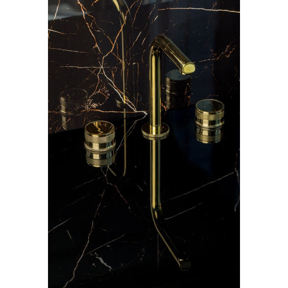 Смеситель для раковины Boheme Prestige 152-G-PR, золото фото 2